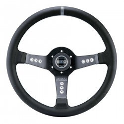 3 spokes steering wheel Sparco L777, 350mm Leather, 63mm