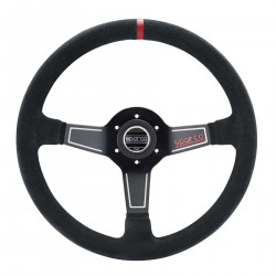3 spokes steering wheel Sparco L575, 350mm suede, 63mm