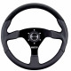 steering wheels 3 spoke steering wheel Sparco L505, 350mm, suede, flat, black | races-shop.com