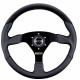 steering wheels 3 spokes steering wheel Sparco L505, TUV 350mm Leather/suede, Flat | races-shop.com