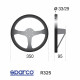 steering wheels 3 spokes steering wheel Sparco R325, 350mm suede, 95mm | races-shop.com