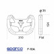 steering wheels 5 spoke steering wheel Sparco F-10, 270mm, suede, flat, black/silver | races-shop.com