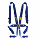 Seatbelts and accessories FIA 6 point safety belts RACES, blue | races-shop.com