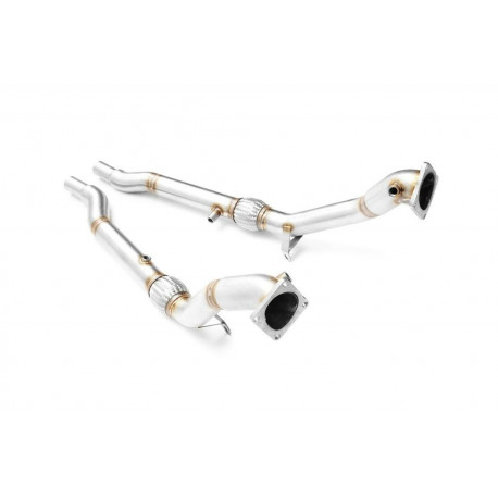 Down pipes and dump pipes Downpipe for AUDI A6 2.7 biturbo | races-shop.com