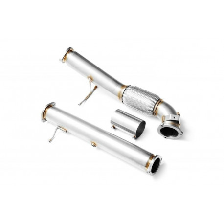 Focus II Downpipe for FORD FOCUS RS 2.5 3.5" | races-shop.com