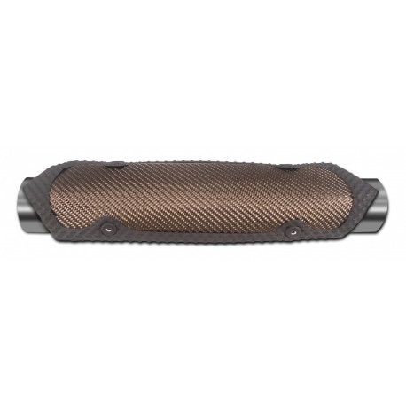 Covers, shields and heat insulations Heat shield for exhaust Thermotec CARBON, 9,5x14,5cm | races-shop.com