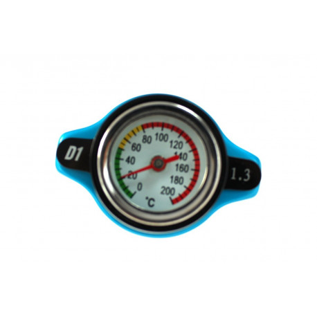 high pressure radiator caps Radiator cap D1spec 1,3BAR 15mm with thermometer | races-shop.com