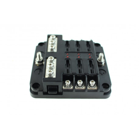Fuses and fuse boxes Fuse box for 6/ 12 fuses | races-shop.com