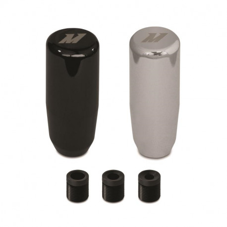 Shifter knobs Mishimoto shift knob- silver/ black | races-shop.com