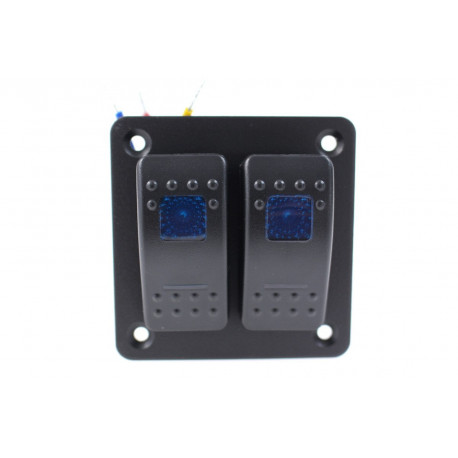 Start buttons and switches Universal rocker switch panel with LED | races-shop.com
