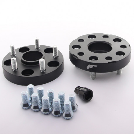 To change the PCD/ bore hole dimension Set of 2psc wheel spacers - hub adaptors Japan Racing 5x112 to 5x130 , width 25mm | races-shop.com
