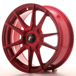 JR Wheel JR21 17x7 ET35-40 Blank Platinum Red