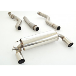 90mm Duplex exhaust system (stainless steel) - ECE approval (681369D-X)
