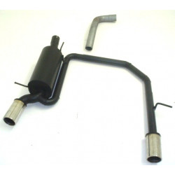 Duplex Sport exhaust silencer VW Polo 9N3 GTI - ECE approval (921423BD-X)