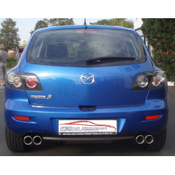 Gr.A Duplex Exhaust Mazda 3 (BK) Hatchback - ECE approval (962204D-X)
