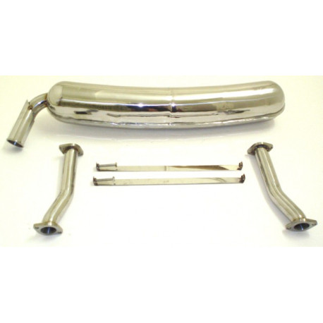 Friedrich Motorsport exhaust systems Sport exhaust silencer (stainless steel) - ECE approval (970100) | races-shop.com