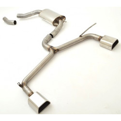 Duplex Sport exhaust silencer Hyundai i30 FD/FDH - ECE approval (970401D-X)