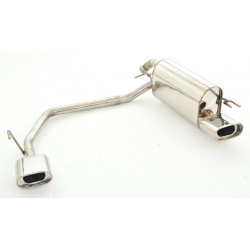 Duplex Sport exhaust silencer KIA Picanto - ECE approval (970504D-X)