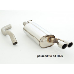 Sport exhaust silencer Audi A3 8L FWD - ECE approval (971012SL-X)