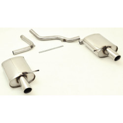 Duplex Sport exhaust silencer Audi A4 B6 (8E/8H) FWD - ECE approval (971021D-X)