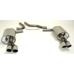 Duplex Sport exhaust silencer Audi A6 4F FWD - ECE approval (971022D-X)