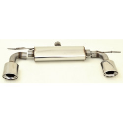 Duplex Sport exhaust silencer Audi A3 8P FWD - ECE approval (971025D-x)