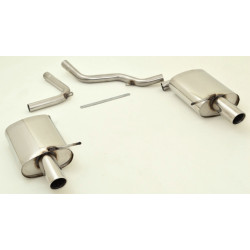 Duplex Sport exhaust silencer Audi A4 B7 (8EC/8ED/8H) FWD - ECE approval (971026D-X)