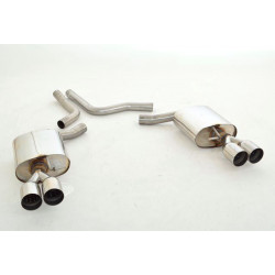 Duplex Sport exhaust silencer (stainless steel) - ECE approval (971031TD-X)