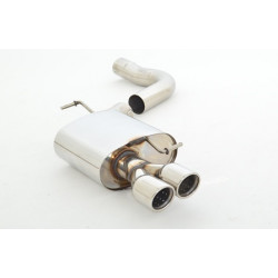 76mm Sport exhaust silencer (stainless steel) - ECE approval (971037-X3-X)