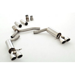 76mm Sport duplex exhaust (stainless steel) - ECE approval (971037ASLD-X3-X)