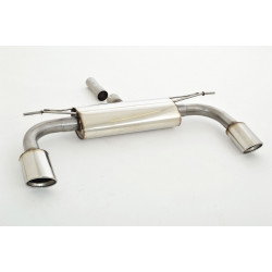 Duplex Sport exhaust silencer (stainless steel) - ECE approval (971053D-X)