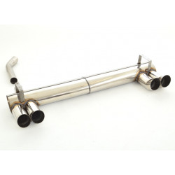 Duplex Sport exhaust silencer Opel Calibra Turbo - ECE approval (971126TD-X)