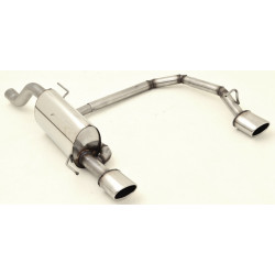 Duplex Sport exhaust silencer Opel Corsa D - ECE approval (971137AD-X)