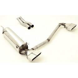 Duplex Sport exhaust silencer Opel Omega B - ECE approval (971144D-x)