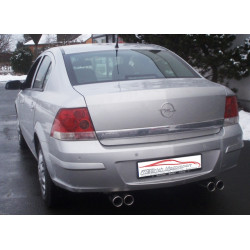 Duplex Sport exhaust silencer Opel Astra H saloon - ECE approval (971167D-X)