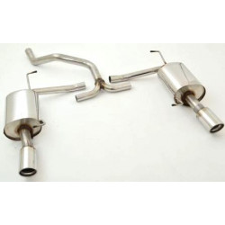 Duplex Sport exhaust silencer Ford Mondeo ST220 (BWY) - ECE approval (971233AD-X)