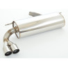 Sport exhaust silencer (stainless steel) - ECE approval