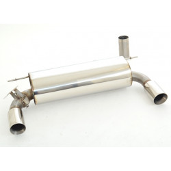 76mm Sport duplex exhaust (stainless steel) - ECE approval (971368MD-X3-X)