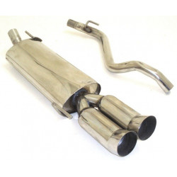 Sport exhaust silencer (stainless steel) - ECE approval (971400C-X)
