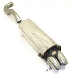Sport exhaust silencer (stainless steel) - ECE approval (971412)