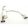 Duplex Sport exhaust silencer (stainless steel) - ECE approval