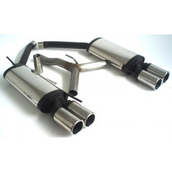 Duplex Sport exhaust silencer VW T4 Bus - ECE approval (971420D-x)