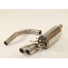 Sport exhaust silencer VW Polo 6R - ECE approval