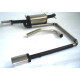 Friedrich Motorsport exhaust systems Duplex Sport exhaust silencer Skoda Fabia 6Y Combi - ECE approval (972501AD-X) | races-shop.com