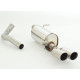 Friedrich Motorsport exhaust systems Sport exhaust silencer Seat Ibiza 6J - ECE approval (972742TF-X) | races-shop.com