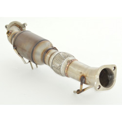 76mm Downpipe with 200CPSI sport kat. Ford Focus III - ECE approval (981202A-DPKAHJS)