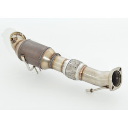 76mm Downpipe with 200CPSI sport kat. Ford Focus III DYB ST a Turnier DYB ST - ECE approval (981202T-DPKAHJS)