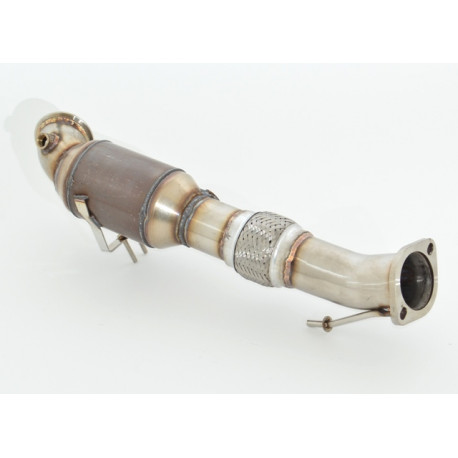 Focus III 76mm Downpipe with 200CPSI sport kat. Ford Focus III DYB ST a Turnier DYB ST - ECE approval (981202T-DPKAHJS) | races-shop.com