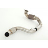 76mm Stainless steel downpipe with sport kat. (200CPSI)
