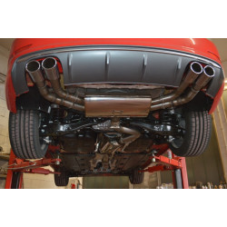 76mm Duplex exhaust system with stock valve control Audi S3 8V saloon Quattro - ECE approval (991058SKL-X3-X)
